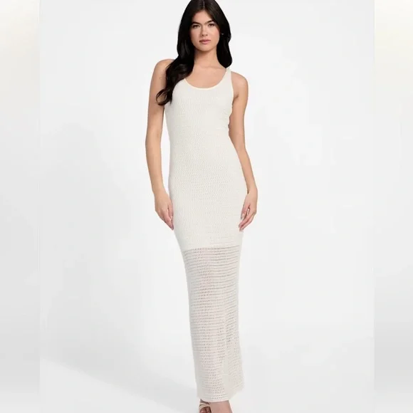 Guess Verdes Crochet Maxi Dress